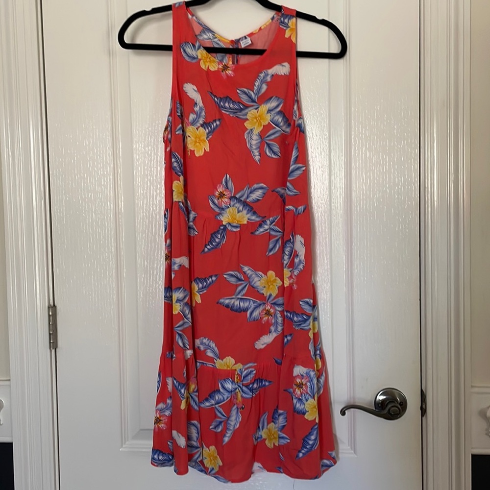 Orange Floral Dress